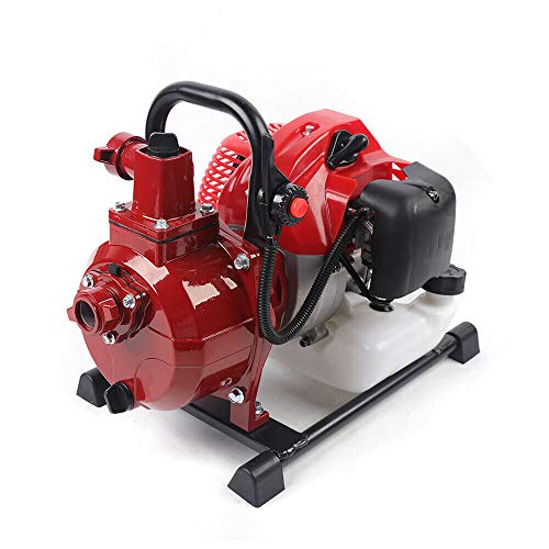 2 HP Engine Petrol Water Pump – 42.5 CC 2-Stroke Petrol Water Transfer Pump,1 Inch Portable Petrol Water Pump,Petrol…