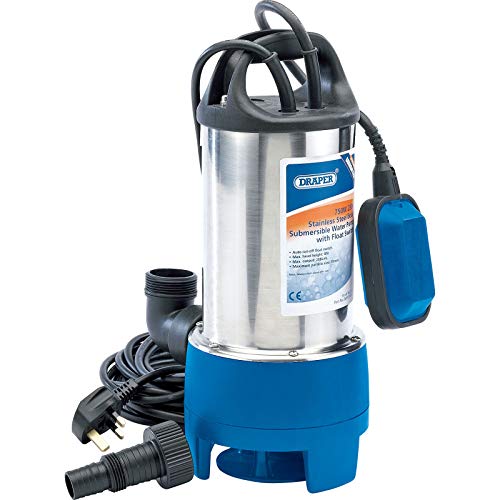 Draper 25360 Stainless Steel Water Pump with Float Switch, Sub Dirty, 230V, 750W, 208L