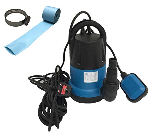 Happy Hot Tubs Submersible 250w Water Pump + 5 metres Lay Flat Hose Hot Tub Swimming Pool