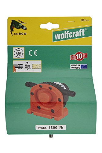 wolfcraft 2202000 - waterpump attachment for drills - 1,300 l/h - Image 4