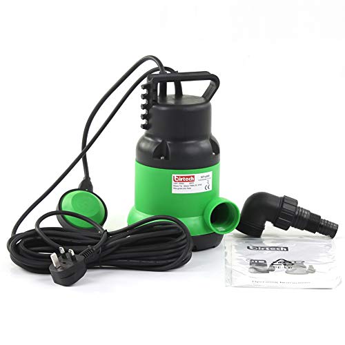 400W, 7000 L/H, Lift 7m Heavy Duty Electric Submersible Pump, Drainage Pump with Float Switch, Great for Swimming Pools…
