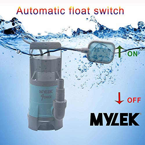 MYLEK Submersible Water Pump 750W Electric with Heavy Duty 20M Layflat Hose for Clean or Dirty Water with Float Switch… - Image 4